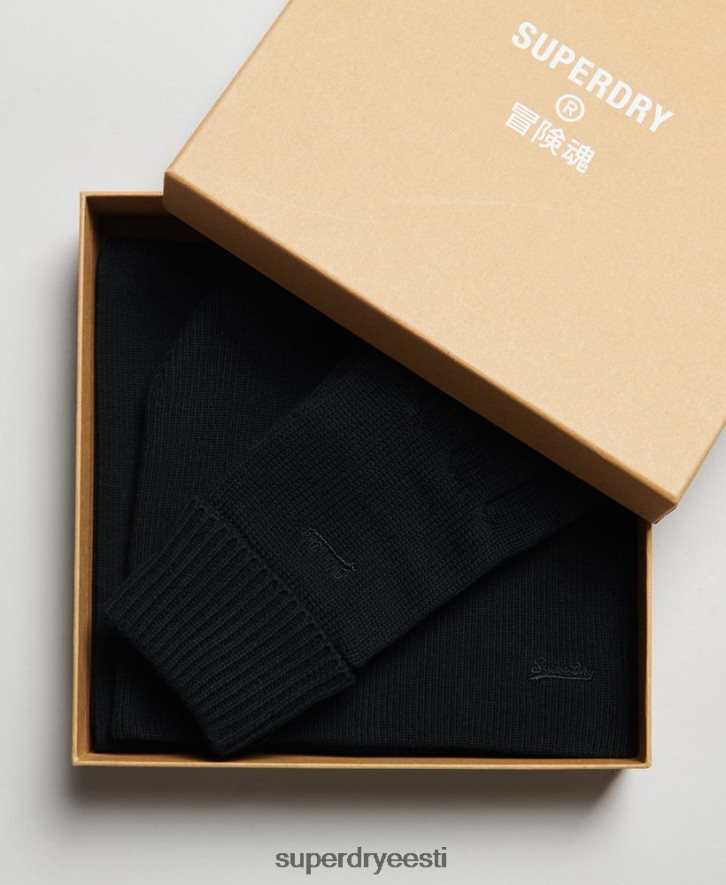 Superdry mehed vintage logoga tarvikute komplekt B2LT41674 tarvikud must