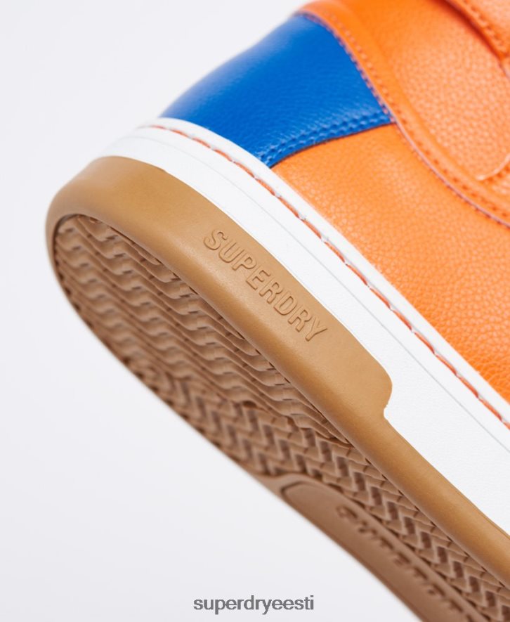 Superdry naised vegan korvspordi kõrged trenažöörid B2LT44405 kingad sinine