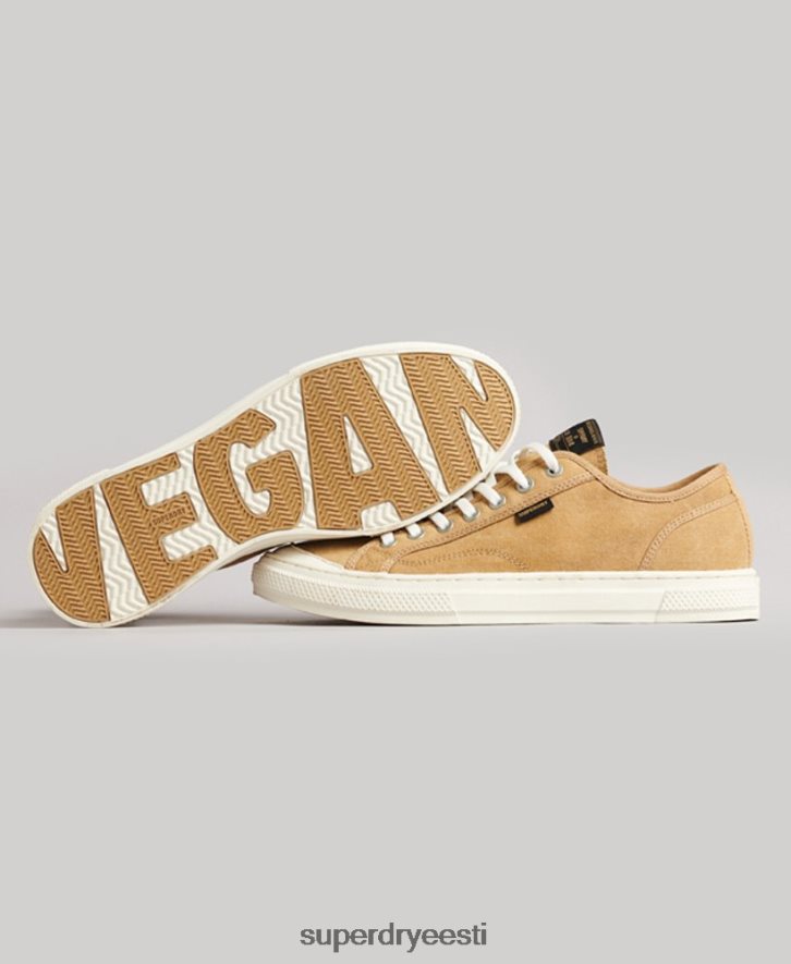 Superdry naised vintage vegan faux vulc madala ülaosaga trenažöörid B2LT44347 kingad beež