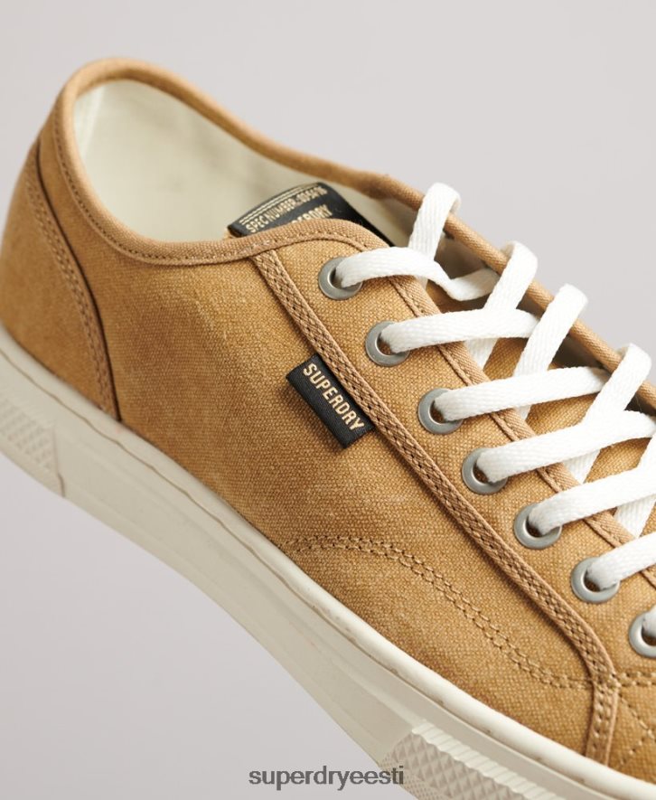 Superdry naised vintage vegan faux vulc madala ülaosaga trenažöörid B2LT44347 kingad beež