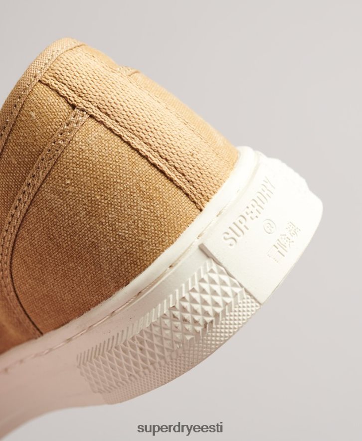 Superdry naised vintage vegan faux vulc madala ülaosaga trenažöörid B2LT44347 kingad beež