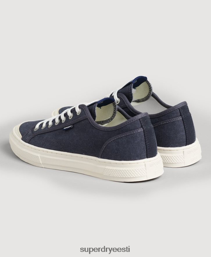 Superdry naised vintage vegan faux vulc madala ülaosaga trenažöörid B2LT44420 kingad merevägi