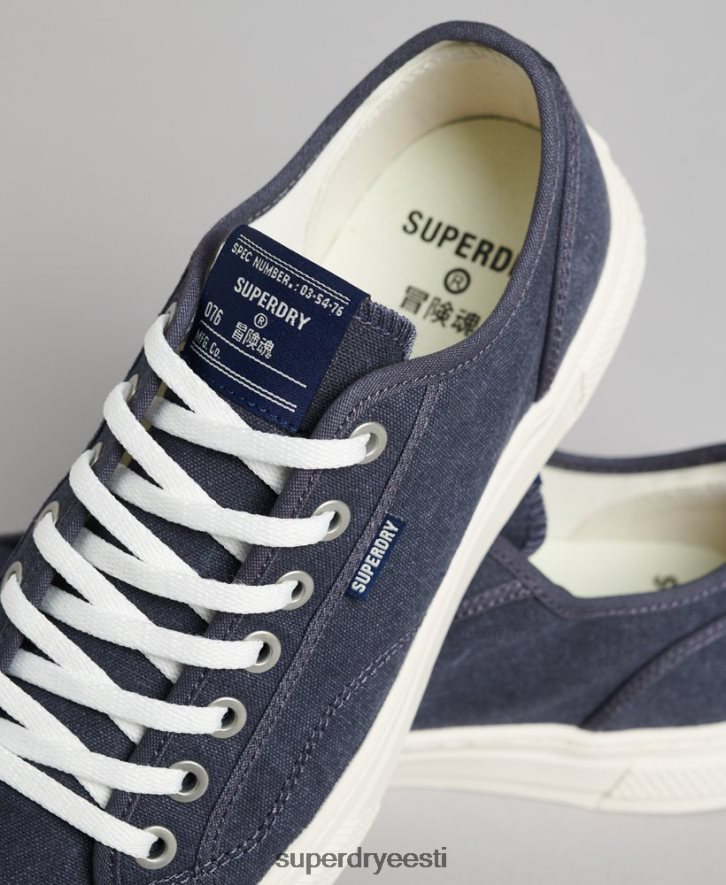 Superdry naised vintage vegan faux vulc madala ülaosaga trenažöörid B2LT44420 kingad merevägi