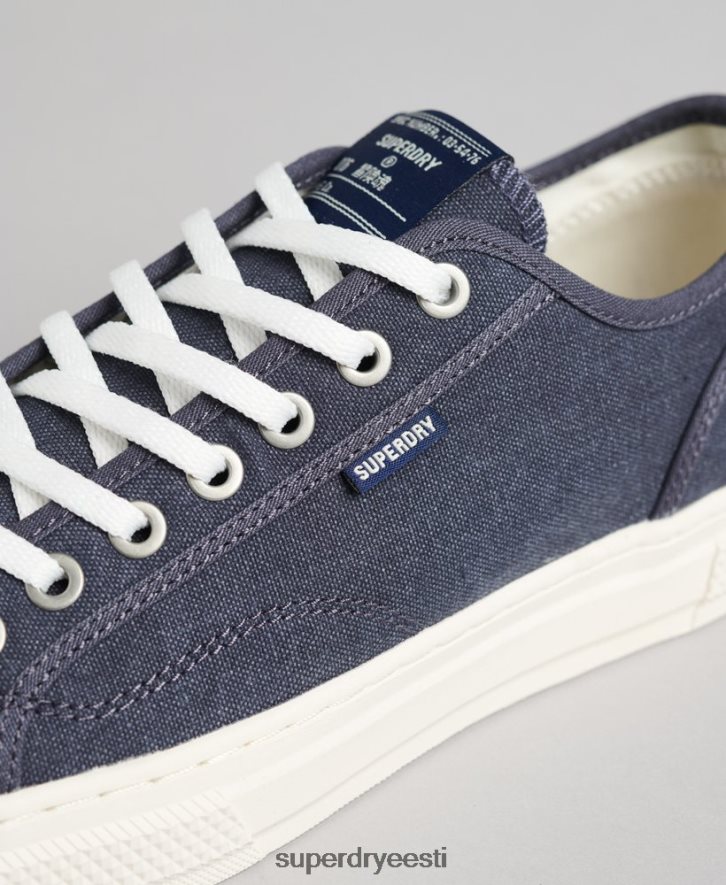 Superdry naised vintage vegan faux vulc madala ülaosaga trenažöörid B2LT44420 kingad merevägi