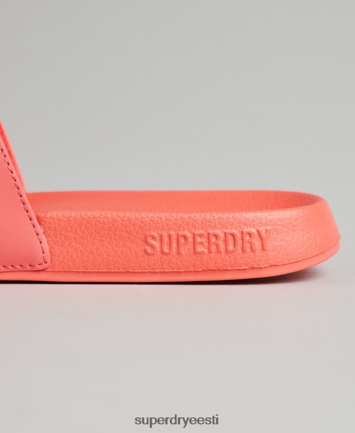 Superdry naised graafilised vormitud basseini liugurid B2LT44411 kingad korallid