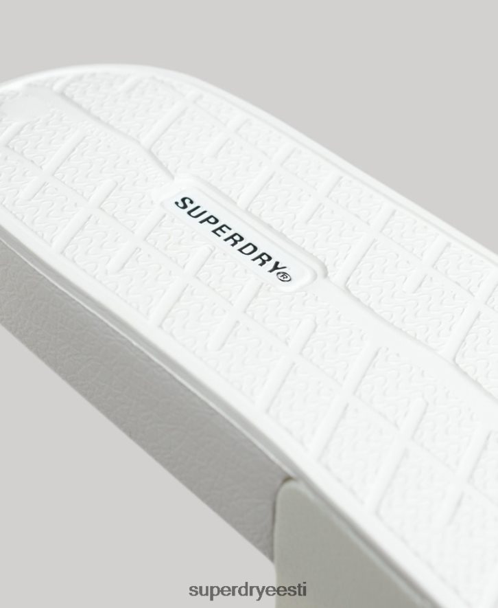 Superdry naised koodi logo basseini liugurid B2LT44369 kingad valge