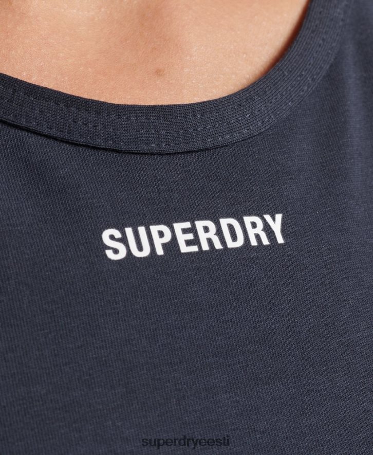 Superdry naised elastne logoga graafiline rinnahoidja ülaosa B2LT46532 Riietus merevägi