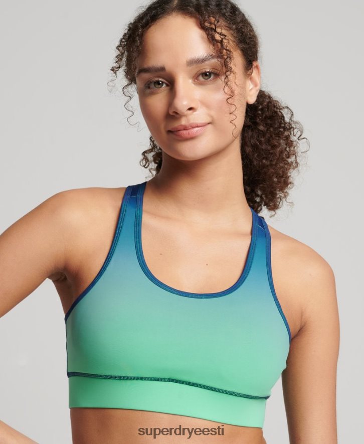 Superdry naised koolituse jaoks hädavajalik rinnahoidja B2LT44188 Riietus türkiissinine