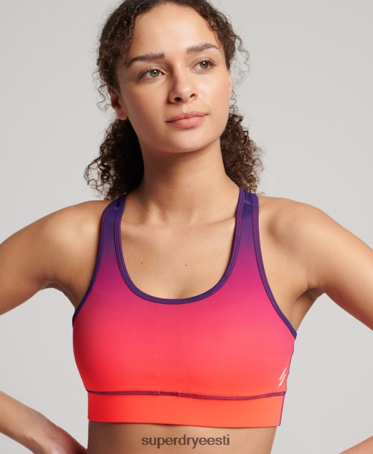 Superdry naised koolituse jaoks hädavajalik rinnahoidja B2LT44201 Riietus korallid