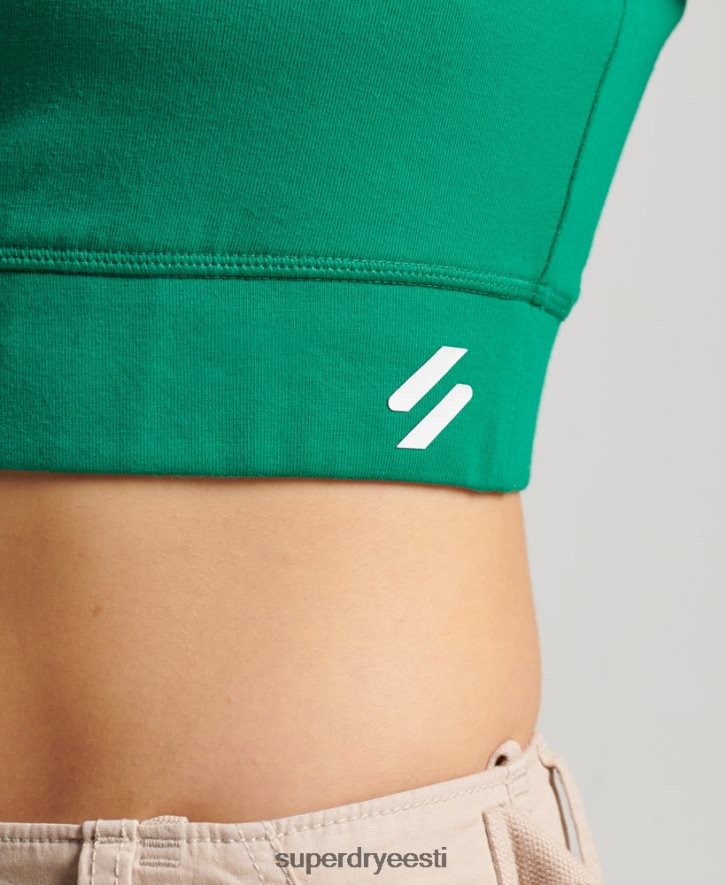 Superdry naised orgaanilisest puuvillast spordirinnahoidja B2LT44194 Riietus roheline