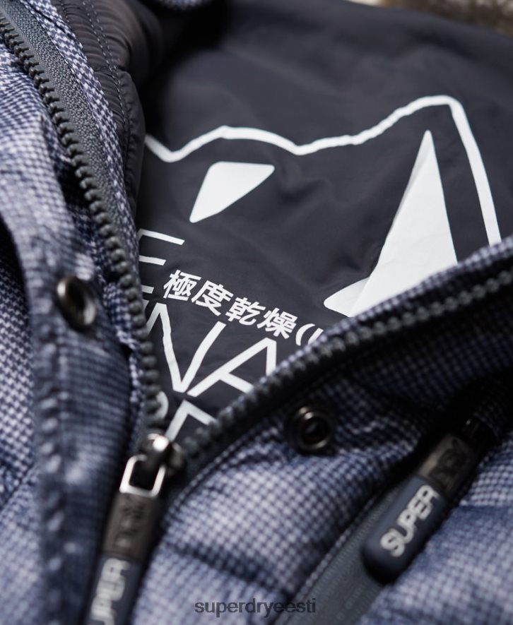 Superdry naised Chevron kunstkarusnahast super fuji jope B2LT43829 Riietus helehall