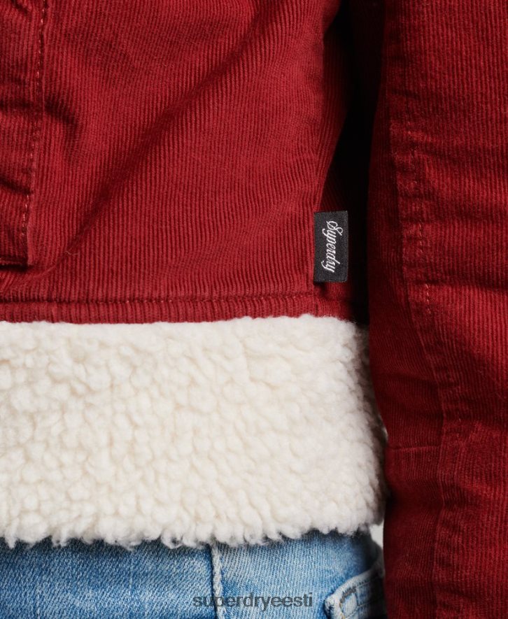 Superdry naised borg voodriga indie jakk B2LT45572 Riietus punane