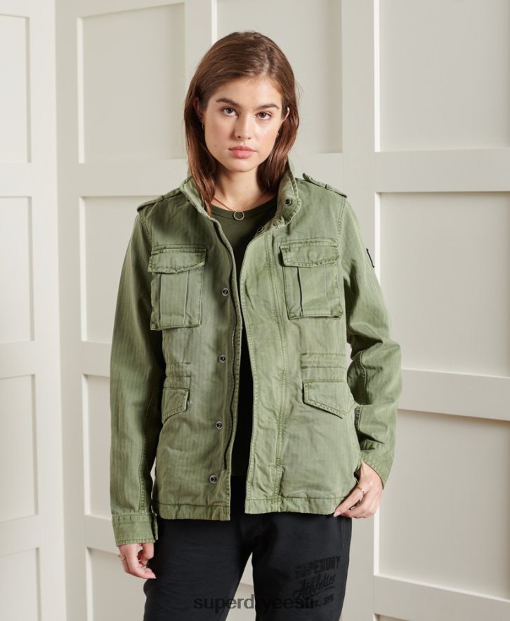 Superdry naised camari algaja jope B2LT45681 Riietus roheline