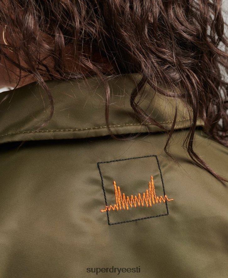 Superdry naised energy ma2 bomber jope B2LT45508 Riietus roheline