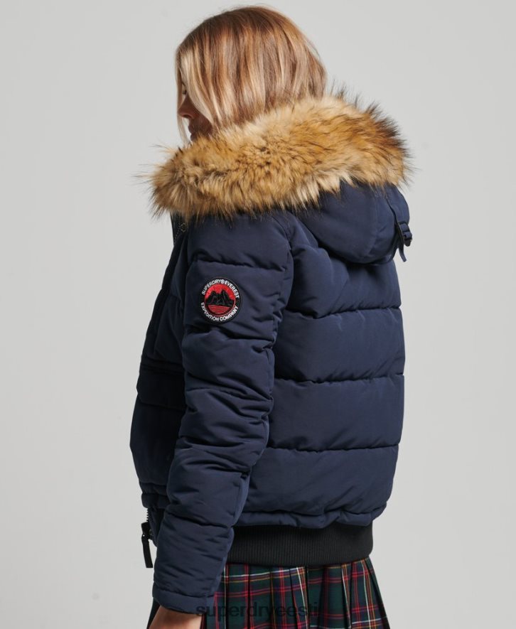 Superdry naised everest kapuutsiga puffer bomber jope B2LT43752 Riietus merevägi