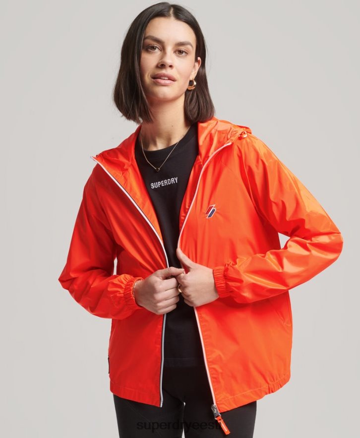 Superdry naised hädavajalik kapuutsiga kerge jope B2LT45619 Riietus korallid
