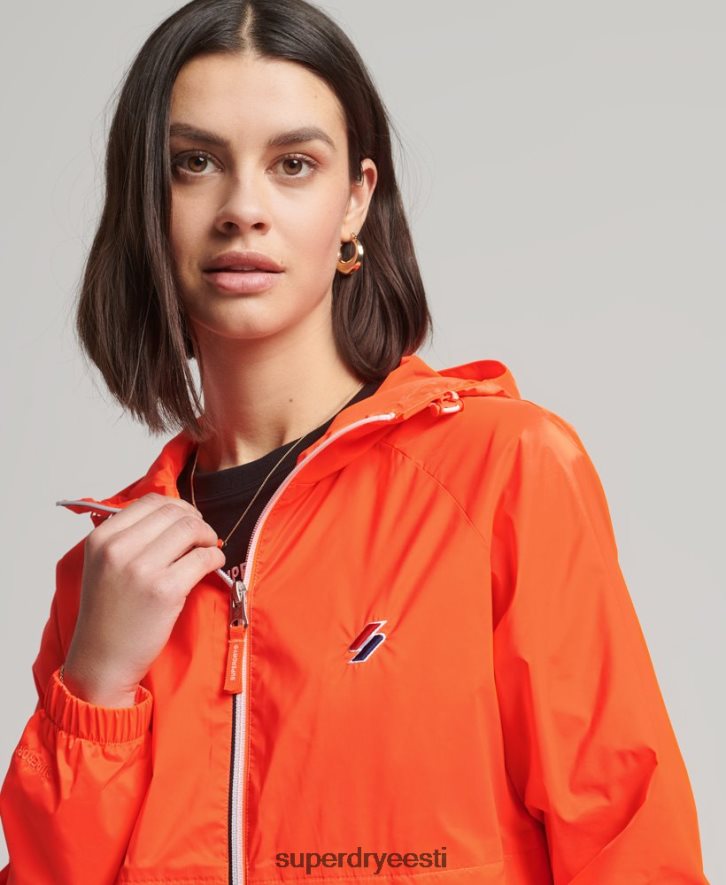 Superdry naised hädavajalik kapuutsiga kerge jope B2LT45619 Riietus korallid