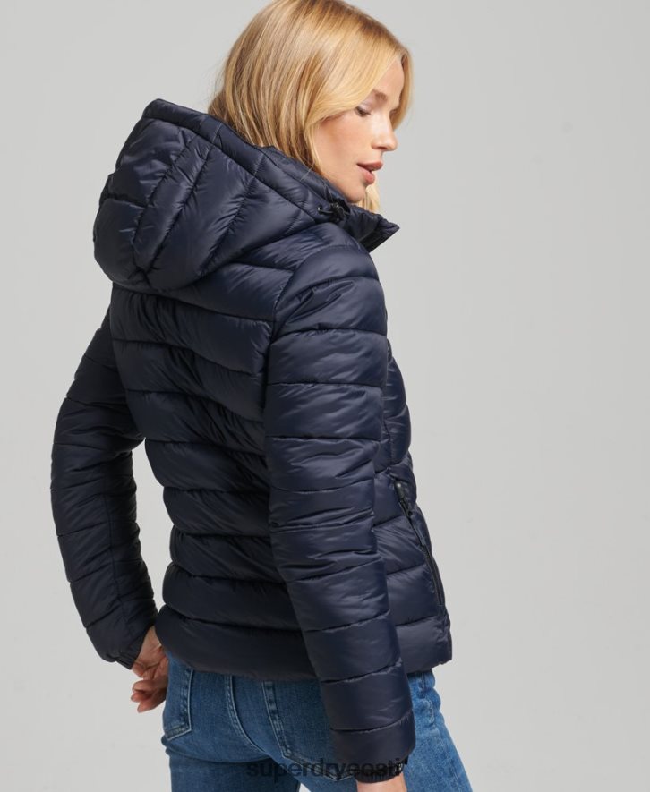 Superdry naised kapuutsiga klassikaline puhvis jope B2LT43687 Riietus merevägi