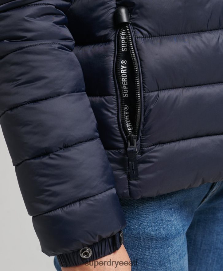 Superdry naised kapuutsiga klassikaline puhvis jope B2LT43687 Riietus merevägi