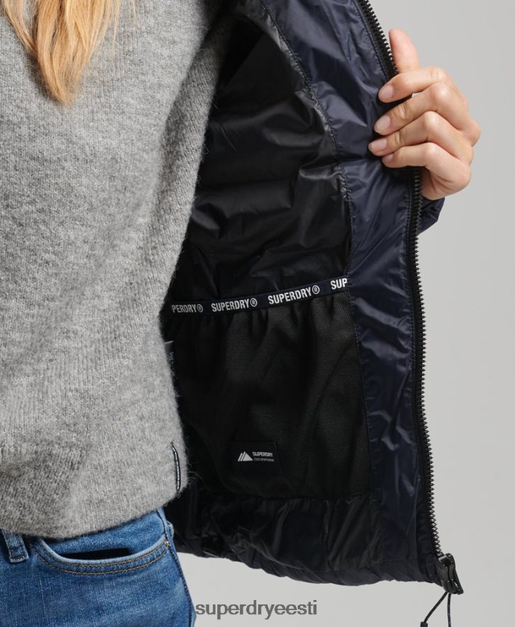 Superdry naised kapuutsiga klassikaline puhvis jope B2LT43687 Riietus merevägi