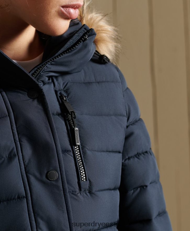 Superdry naised klassikaline kunstkarusnahast fuji jope B2LT43818 Riietus merevägi