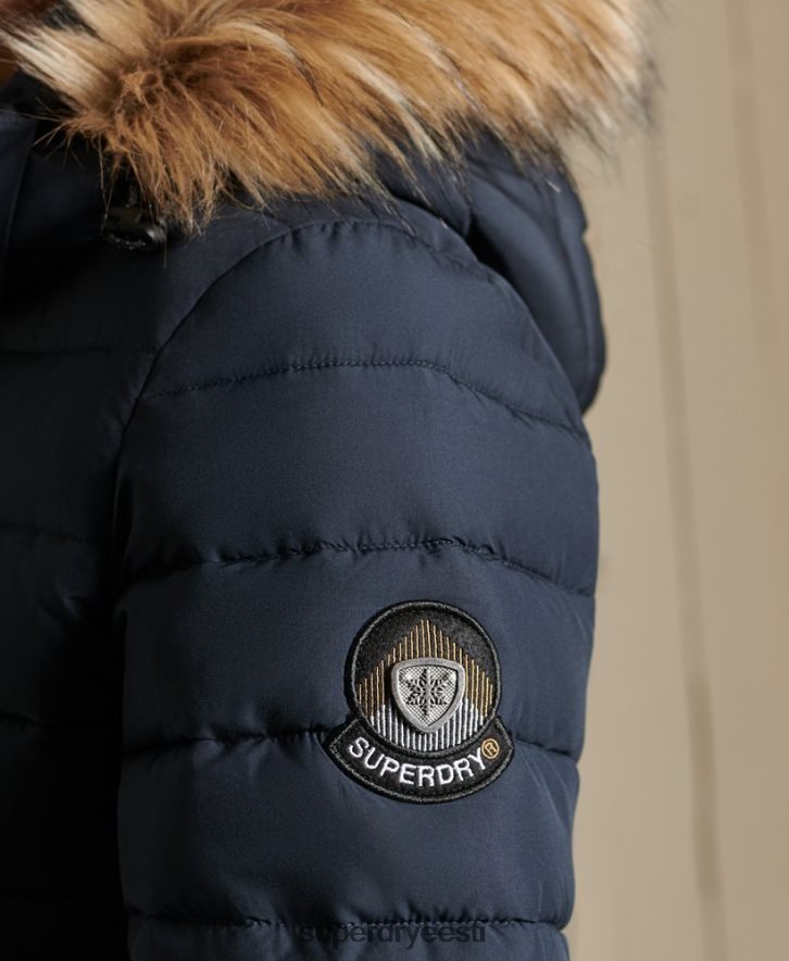 Superdry naised klassikaline kunstkarusnahast fuji jope B2LT43818 Riietus merevägi