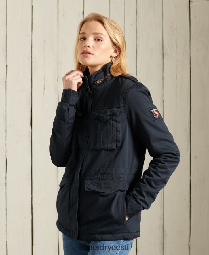 Superdry naised klassikaline rookie borg jope B2LT45583 Riietus merevägi