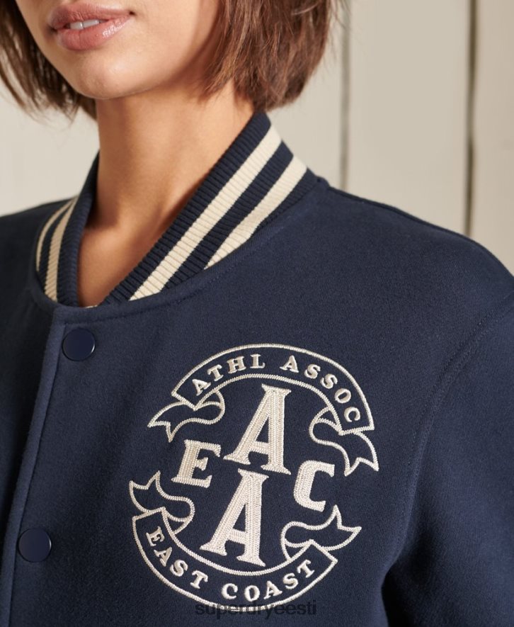 Superdry naised ülisuur kolledži kampsunist bomber jope B2LT46026 Riietus merevägi