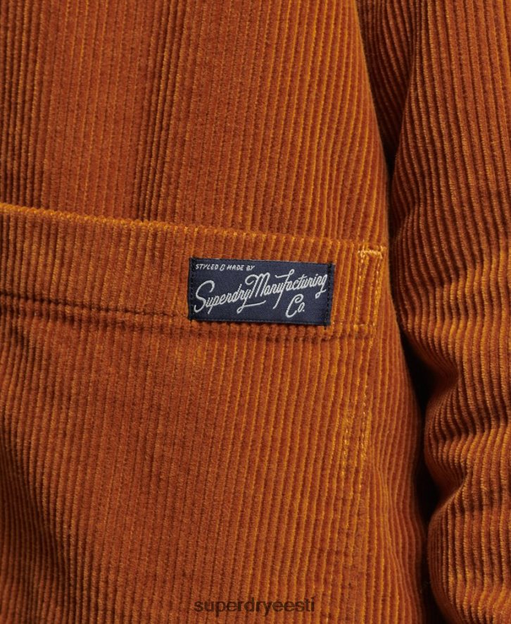 Superdry naised nööri tööriiete jope B2LT43696 Riietus oranž