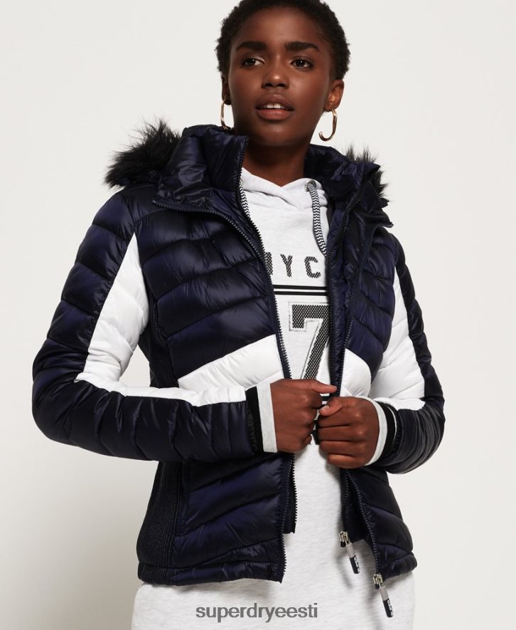 Superdry naised offshore luxe chevron fuji jope B2LT45703 Riietus merevägi