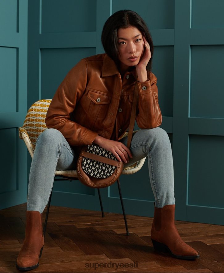 Superdry naised piiratud koguses kuiv nahktagi B2LT43757 Riietus tan