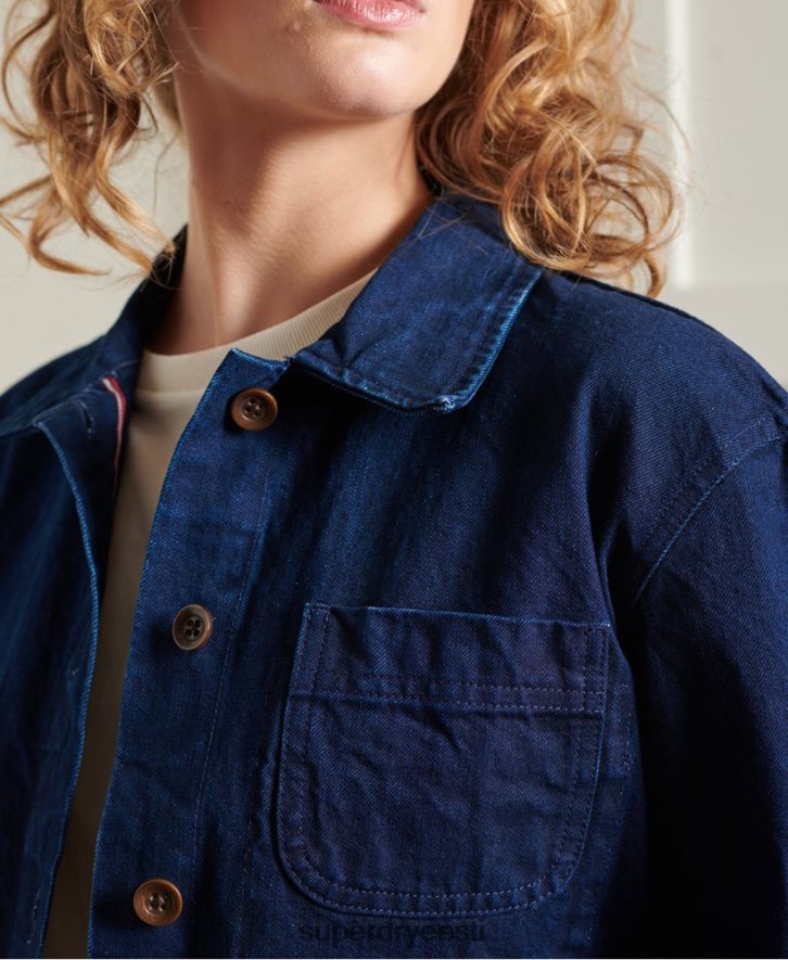 Superdry naised piiratud väljalaskega kuiv artist jope B2LT45563 Riietus merevägi