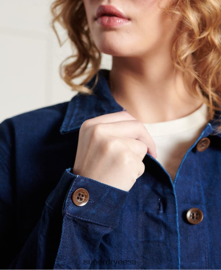 Superdry naised piiratud väljalaskega kuiv artist jope B2LT45563 Riietus merevägi