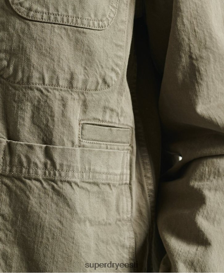 Superdry naised piiratud väljalaskega kuiv artist jope B2LT45690 Riietus khaki