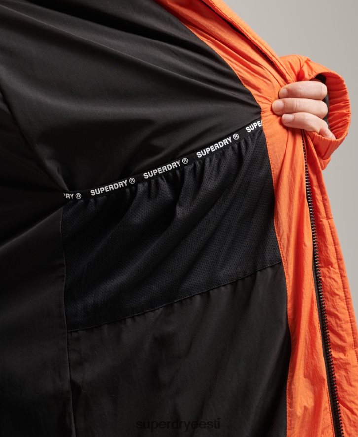 Superdry naised ripstop õngejada puhvis jope B2LT43789 Riietus oranž