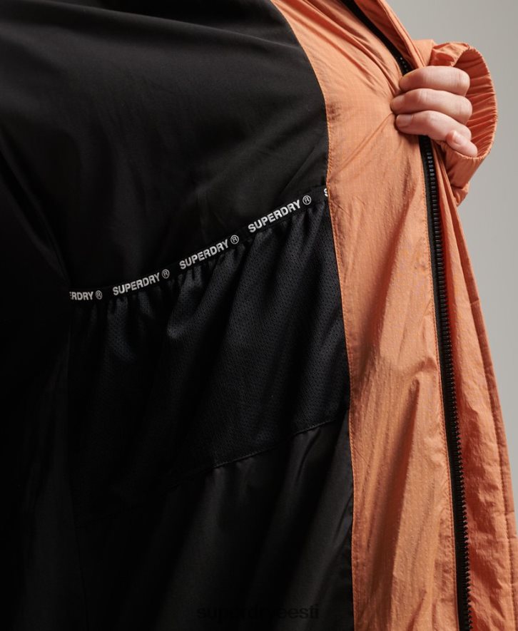 Superdry naised ripstop õngejada puhvis jope B2LT45506 Riietus oranž