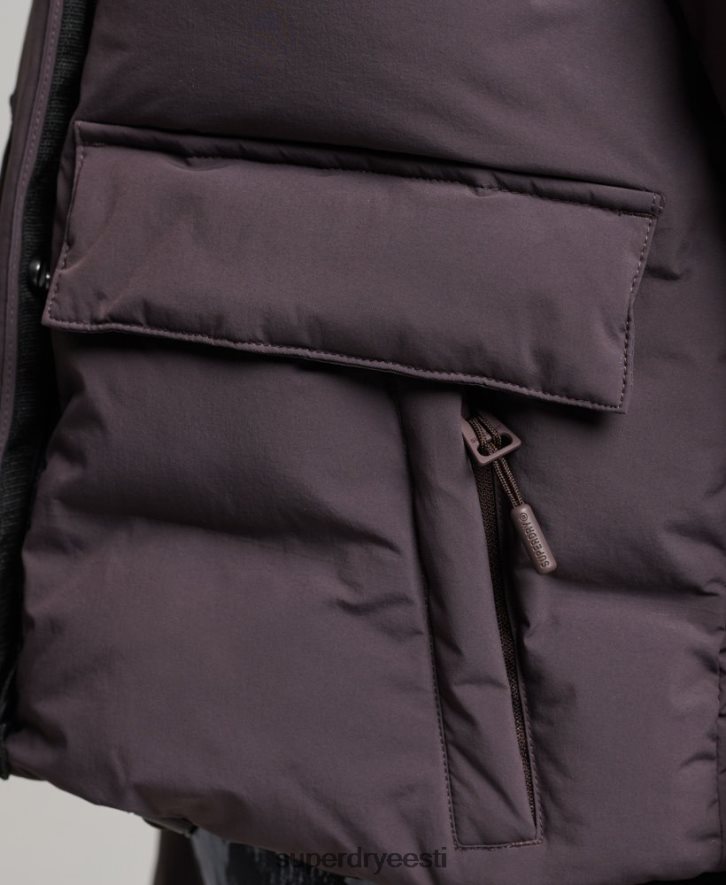 Superdry naised rongi boxy puffer jope B2LT45456 Riietus lilla