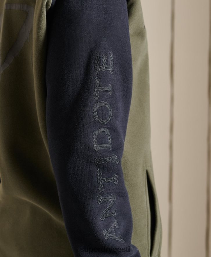 Superdry naised vintage ülisuured jersey bomber jakid B2LT46040 Riietus roheline