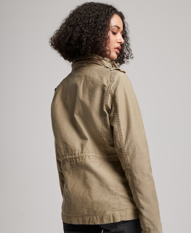 Superdry naised vintage m65 jope B2LT43534 Riietus tan
