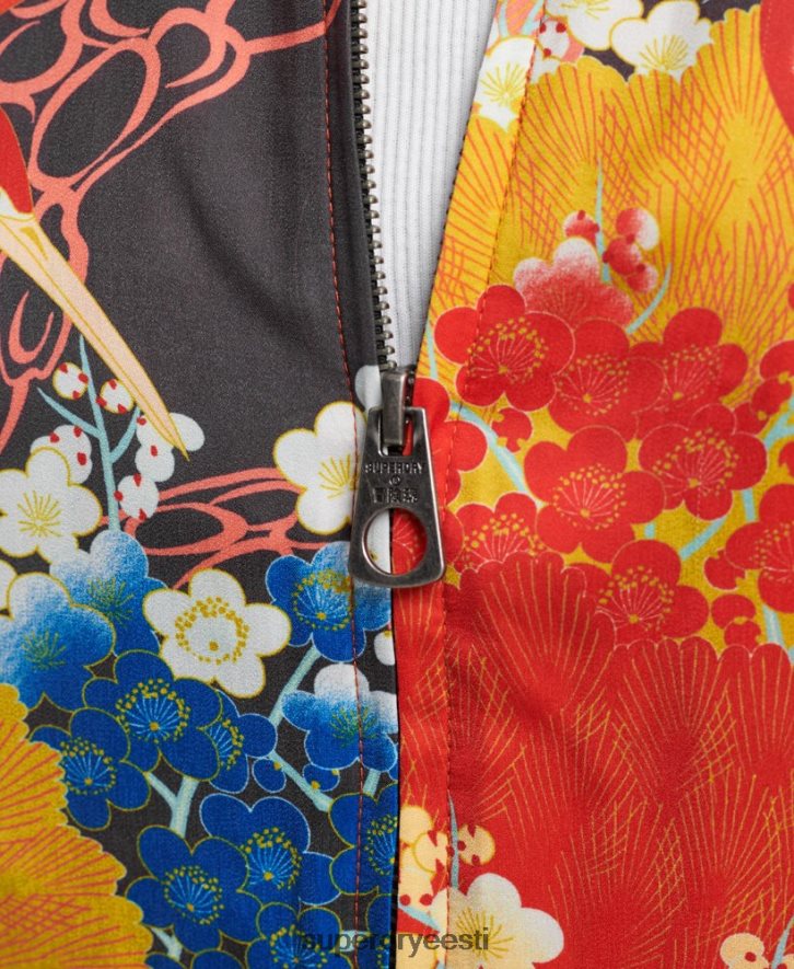 Superdry naised vintage trükitud suikajan jope B2LT43521 Riietus mitu