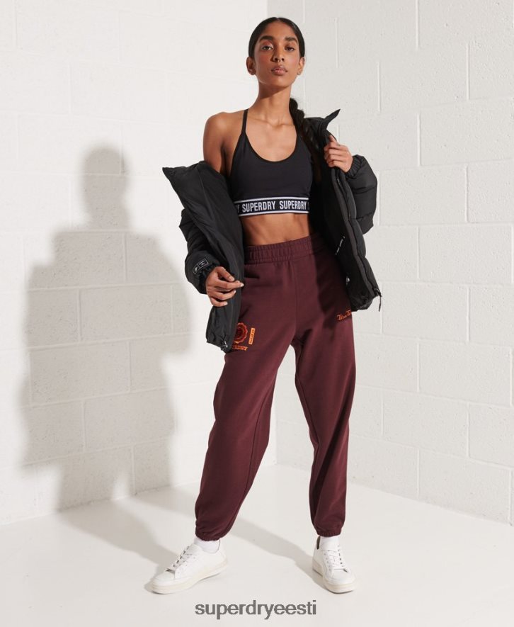 Superdry naised kolledži graafilised sörkijad B2LT43938 Riietus punane