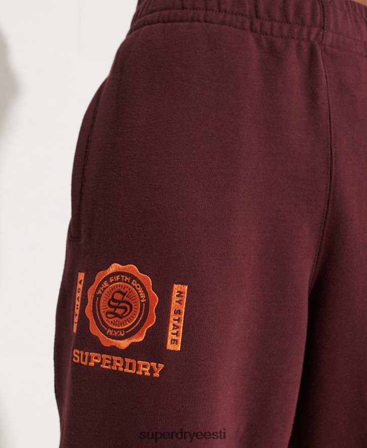 Superdry naised kolledži graafilised sörkijad B2LT43938 Riietus punane