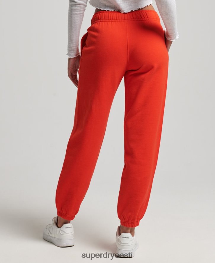 Superdry naised pärand poiss-sõbra tikitud sörkijad B2LT43920 Riietus punane