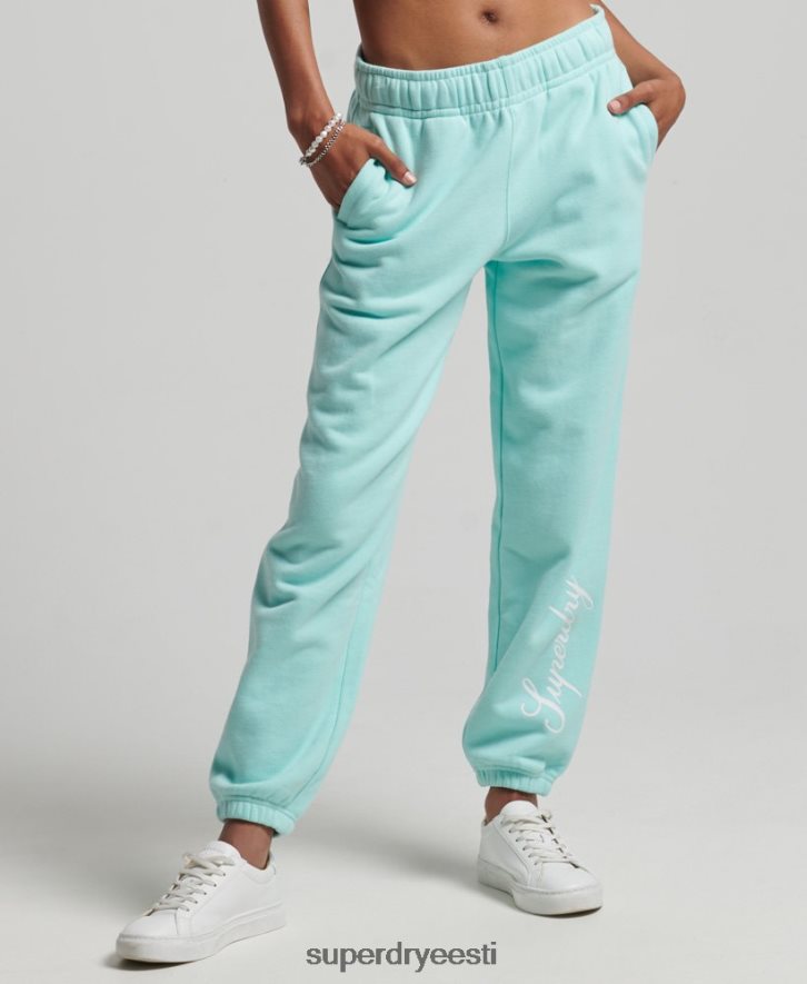 Superdry naised skriptigraafika poiss-sõber sörkijad B2LT46591 Riietus sinine