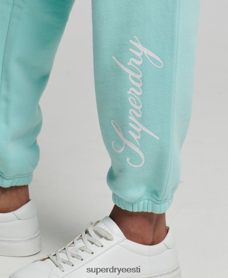 Superdry naised skriptigraafika poiss-sõber sörkijad B2LT46591 Riietus sinine