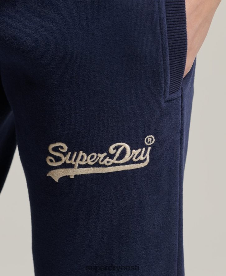 Superdry naised vanaaegse logoga kolledži jooksjad B2LT46655 Riietus merevägi