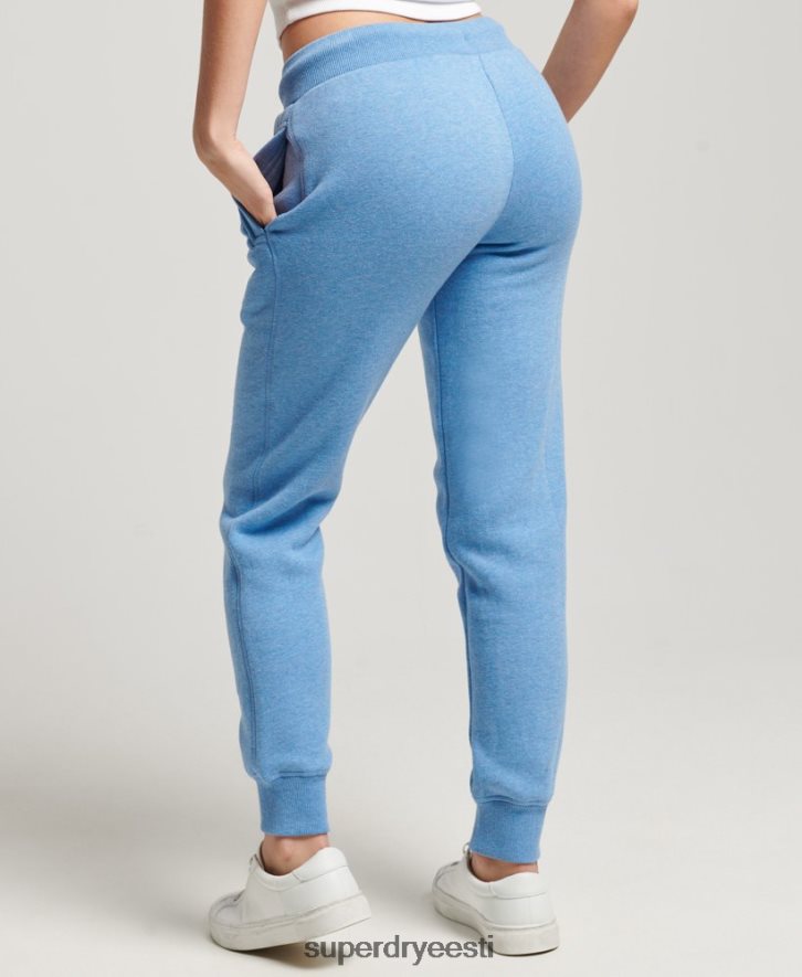 Superdry naised vintage logoga tikitud sörkijad B2LT42265 Riietus sinine