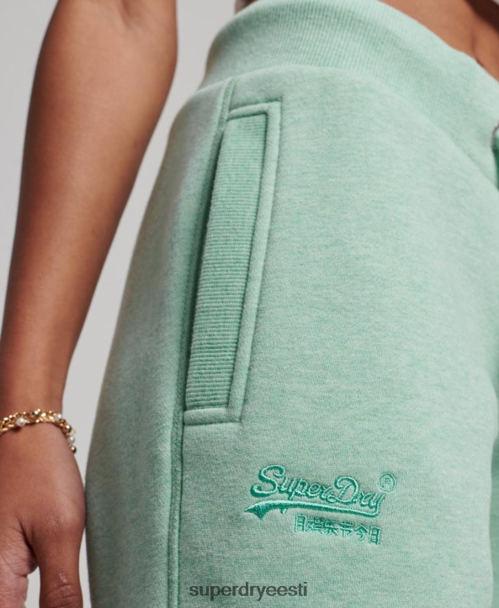 Superdry naised vintage logoga tikitud sörkijad B2LT43925 Riietus roheline