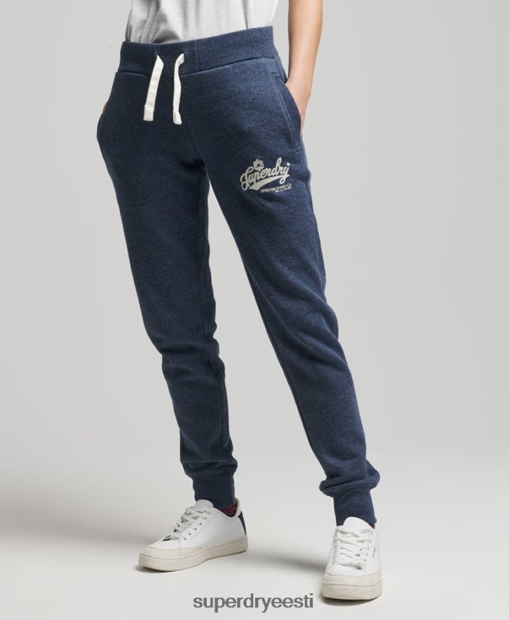 Superdry naised vintage skripti stiilis kollegiaalsed sörkijad B2LT46714 Riietus merevägi