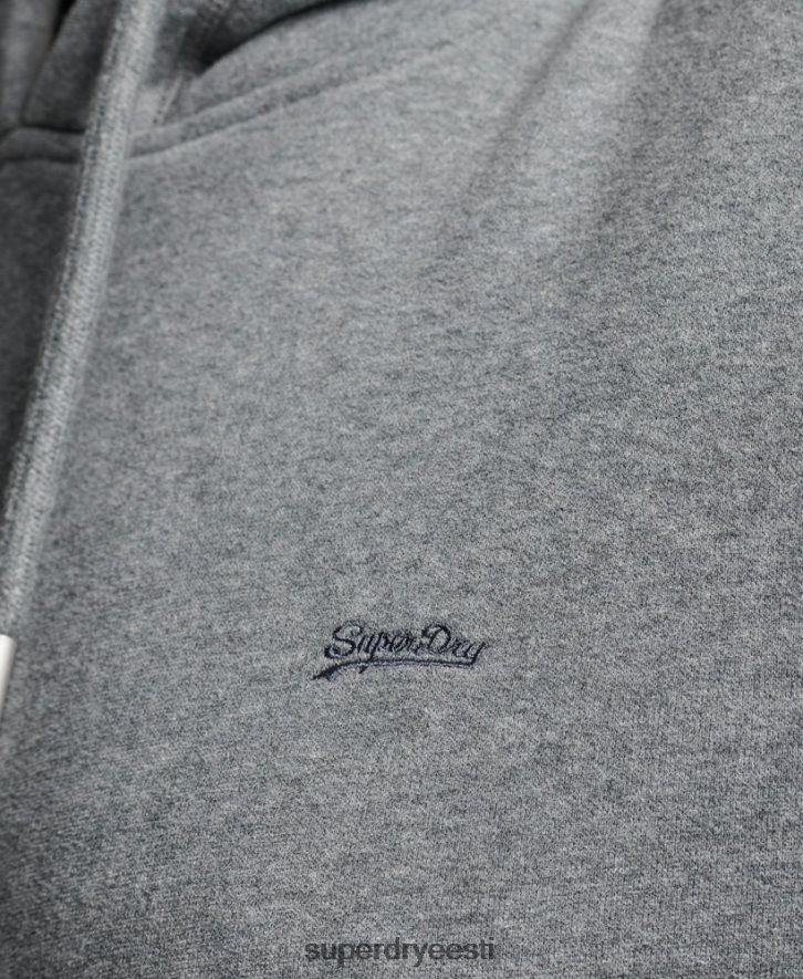 Superdry naised Vintage logoga tikitud kapuutsiga kleit B2LT42494 Riietus hall